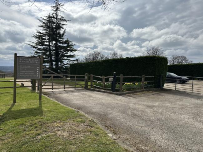 Turn right at the sign